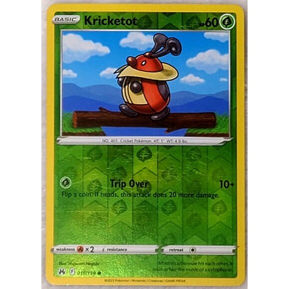 Pokemon Kricketot 010/159 Reverse Holo Crown Zenith 2023 - Picture 2 of 6